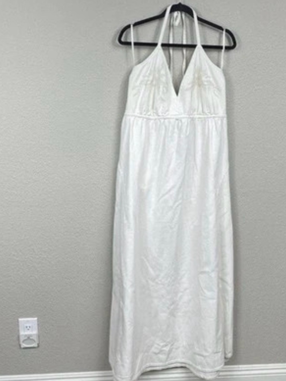 Robert Rodriguez White Halter Maxi Dress